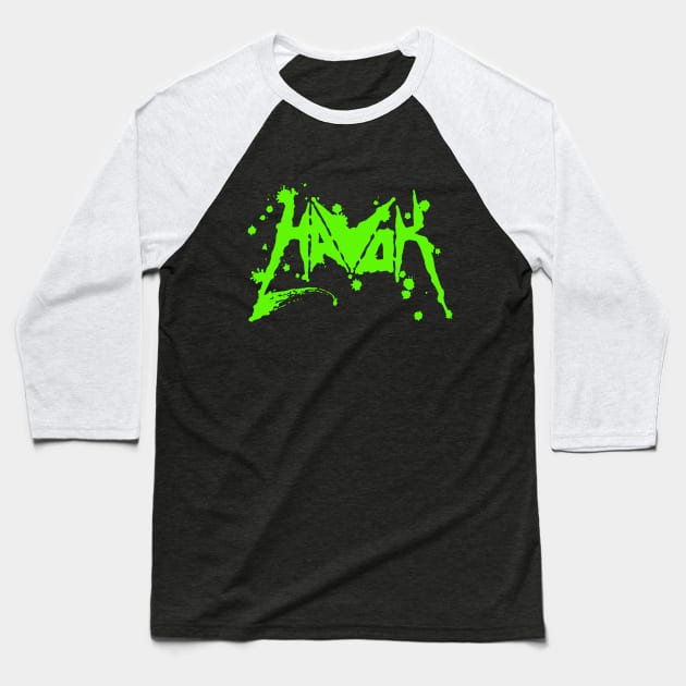 HAVOK band Baseball T-Shirt by Daniel Cantrell